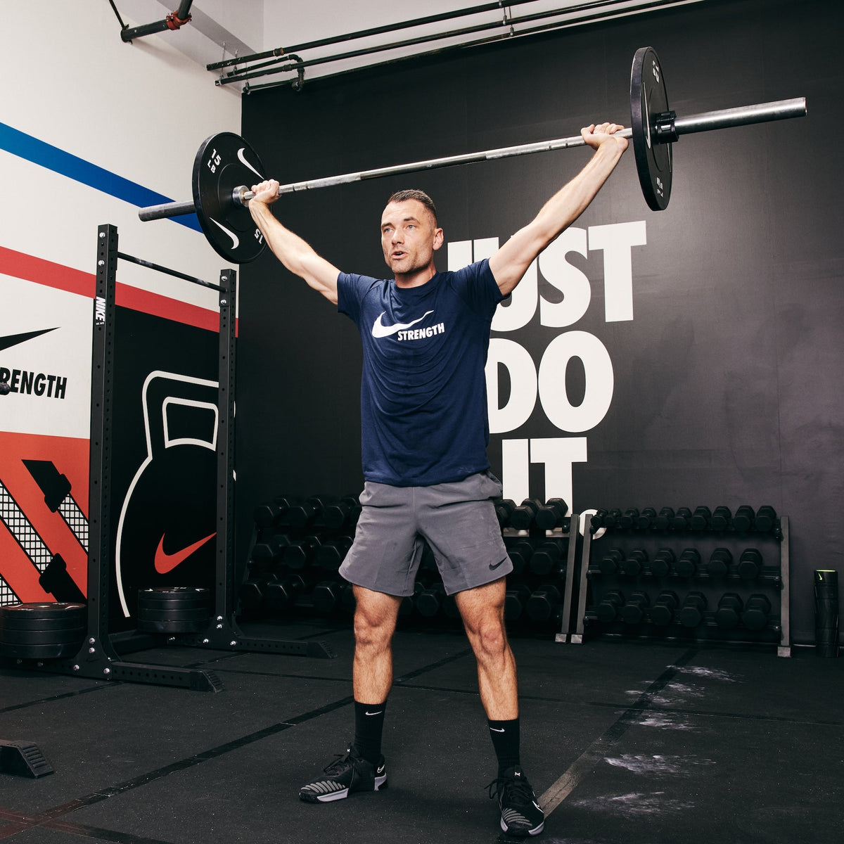 Nike Strength Barbell 20kg - Chrome