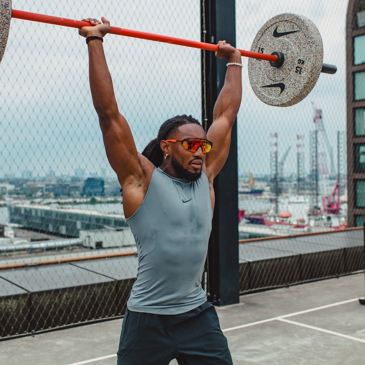 Nike Strength Shield Barbell 20kg - Orange